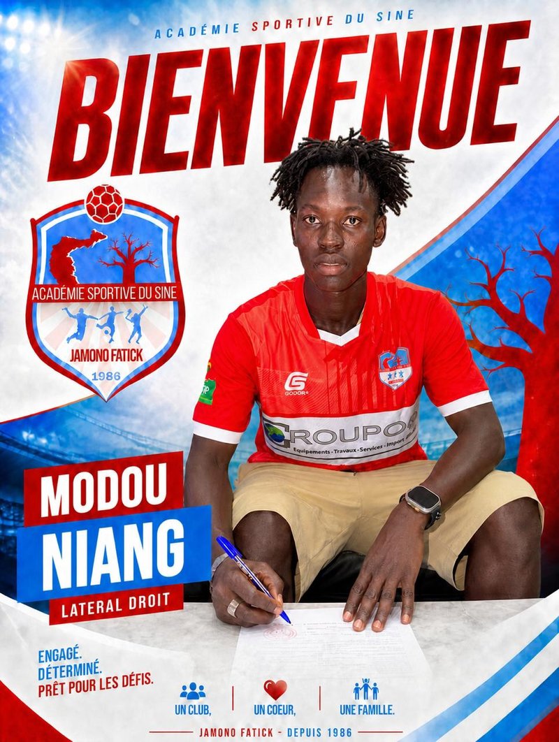 Modou Niang, latéral droit, nouvelle recrue de Jamono Fatick