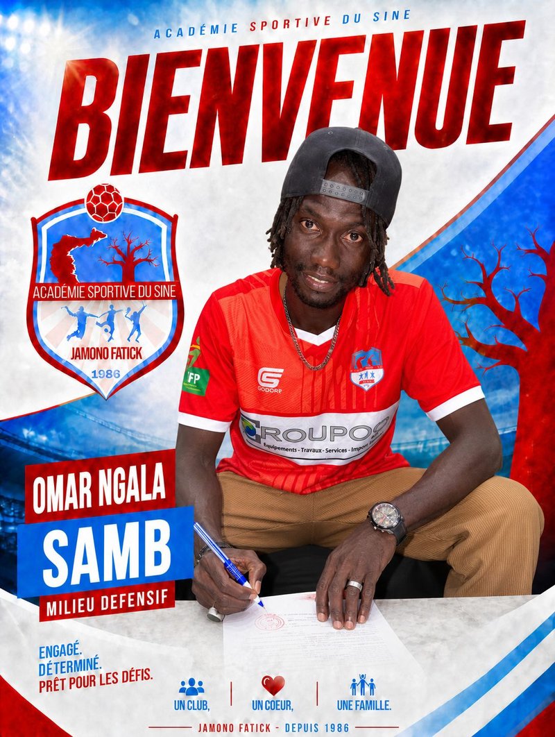 Omar Ngala Samb, milieu défensif, nouvelle recrue de Jamono Fatick